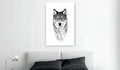 Canvas Print - Snow Wolf (1 Part) Vertical