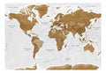 Self-adhesive Wallpaper - World Map: White Oceans