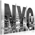 Canvas Print - New York (black and white)