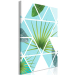 Canvas Print - Geometric Palm (1 Part) Vertical