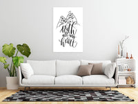 Canvas Print - With All My Heart (1 Part) Vertical