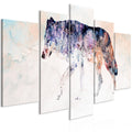 Canvas Print - Lonely Wolf (5 Parts) Wide
