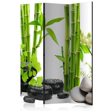 Room Divider - Bamboos and Stones [Room Dividers]