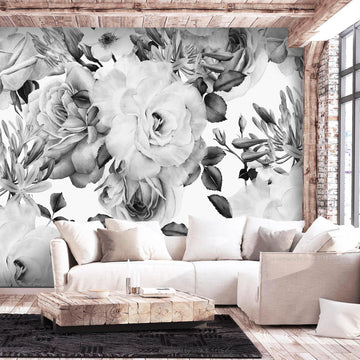 Wallpaper - Sentimental Garden (Black and White)