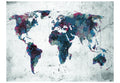 Wallpaper - World map on the wall