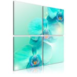 Canvas Print - Sky-blue orchids