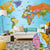 Self-adhesive Wallpaper - World Map: Colourful Geography II
