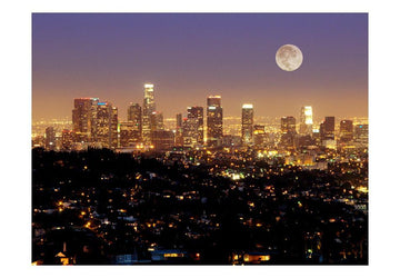 Wallpaper - The moon over the City of Angels