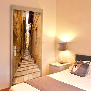 Photo wallpaper on the door - Photo wallpaper – Narrow alley I