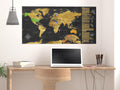 Scratch map - Golden Map - Poster (English Edition)