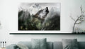 Canvas Print - Howling Wolf (1 Part) Wide
