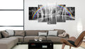 Canvas Print - Rainbow on grays