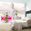 Wallpaper - Buddha and Orchids