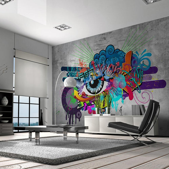 Self-adhesive Wallpaper - Graffiti eye