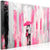 Canvas Print - Umbrella in Love (1 Part) Wide Pink