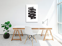 Canvas Print - Dreams don't work (1 Part) Vertical