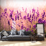 Self-adhesive Wallpaper - Lavender in the Rain