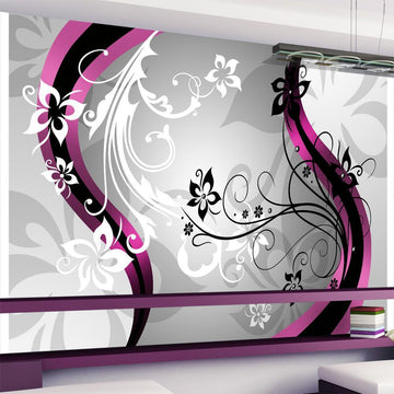 Wallpaper - Art-flowers (pink)