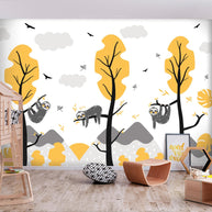 Self-adhesive Wallpaper - Cute Sloths