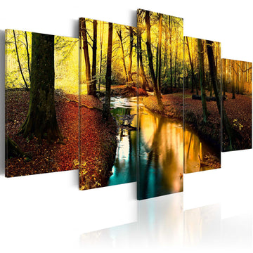 Canvas Print - Autumn silence: forest