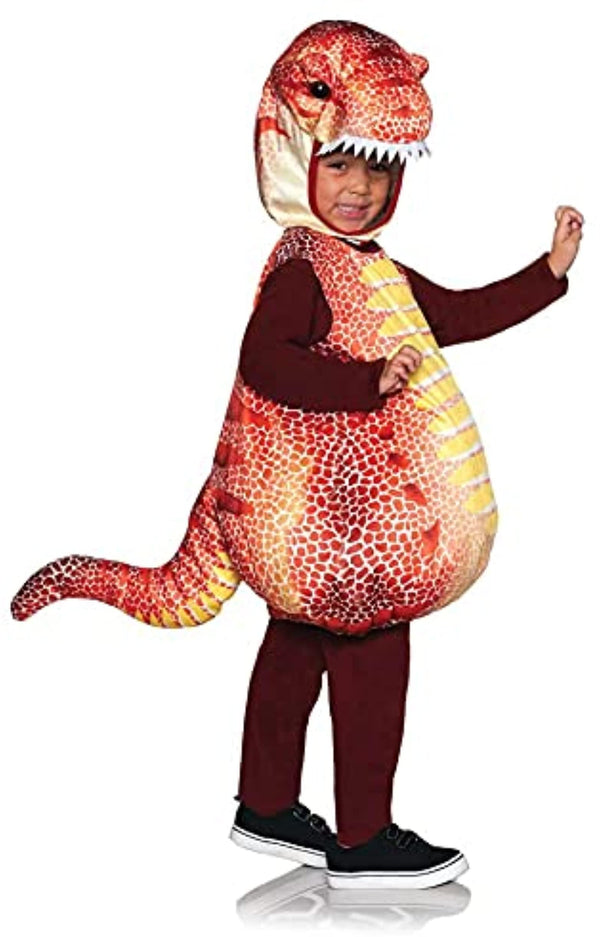 Dinosaur Red T-Rex Printed Belly Baby Costume § Medium