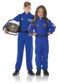 Blue Astronaut Flight Suit Child Costume Medium