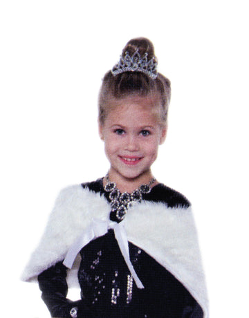 White Faux Fur Wrap Child Costume Accessory § One Size