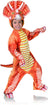 Orange Triceratops Printed Child Costume Jumpsuit § Small