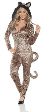 Leopard Jumpsuit Adult Costume XL