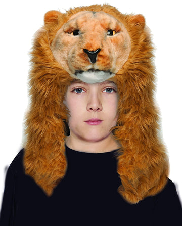 Lion Adult Costume Animal Headpiece § One Size