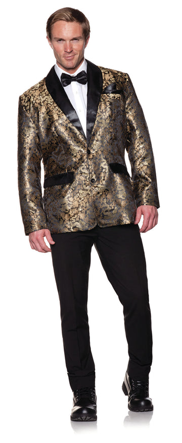 Gold Jacard Jacket Adult Costume Accessory § One Size