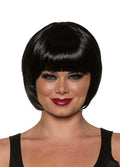 Bob Cut One Size Adult Costume Wig § Black