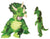 Green Triceratops Plush Baby Costume S 6-12 Months