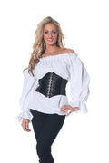 Renaissance Long Sleeve White Blouse Adult X-Large