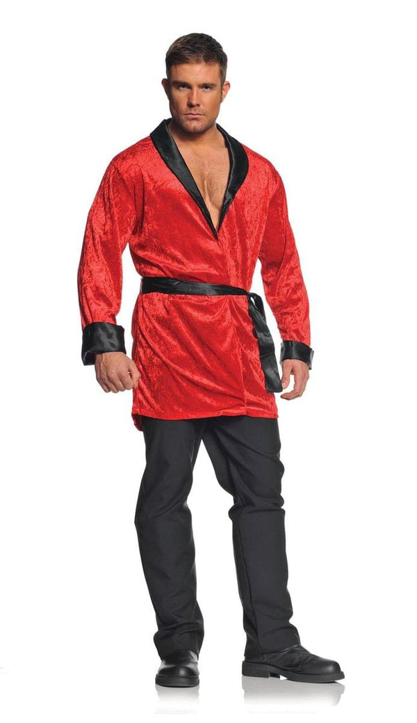 Red Smoking Jacket Adult One Size Fits Most