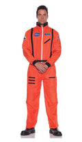 Orange Astronaut Costume Jumpsuit Adult Standard