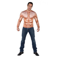 Padded Muscles Photo Real Shirt Adult Costume One Size