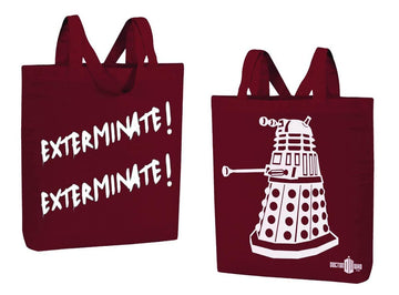 Doctor Who Dalek "Exterminate! Exterminate!" Large Tote Bag