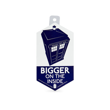 Doctor Who Sticker: Bigger On The Inside