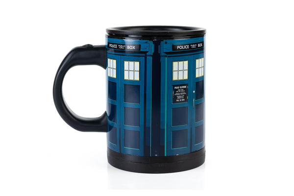 Doctor Who TARDIS 12oz Self-Stirring Coffee Mug § Automatic Mixing Travel Cup