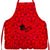 Disney Snow White Apple Print Red Ruffled Adult Kitchen Apron