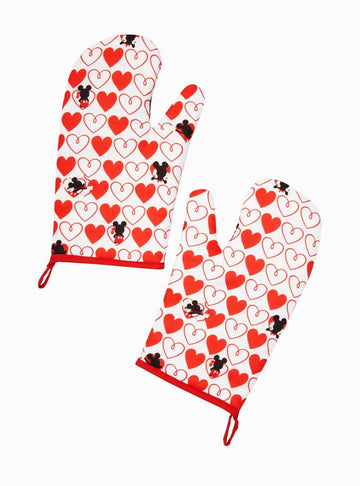 Disney Mickey Mouse Red Heart Series Oven Mitts § 2 Pack