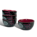 OFFICIAL Nightmare Before Christmas Ceramic Bowl § Feat. Jack & Sally § Set of 4