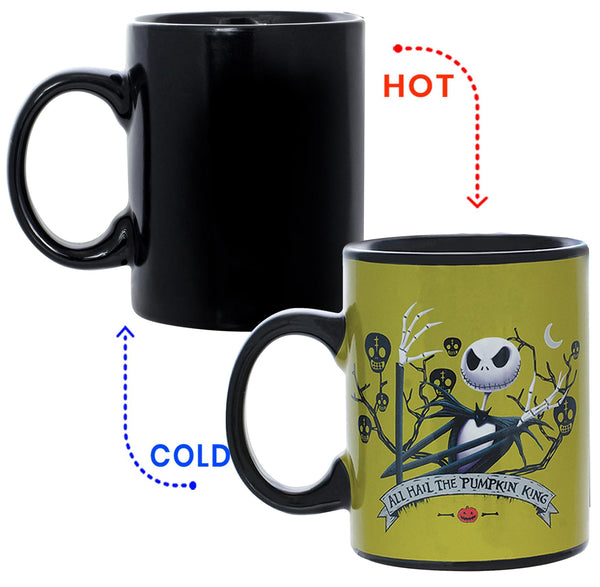 Nightmare Before Christmas Jack Skellington All Hail King Jack 11oz Heat Reveal Mug