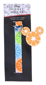 Disney - Mickey Lanyard w/charm-Mickey Icon Fruit