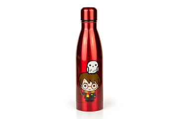 Harry Potter & Hedwig Chibi Characters Aluminum Water Bottle § Holds 17 Ounces