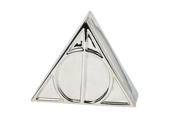 Harry Potter Deathly Hallows Symbol Silver Storage Box § 7.5 x 6.5 Inches