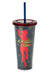 Marvel's Captain Marvel Actually I Can 16-Oz PVC Tumbler w/ Lid and Straw