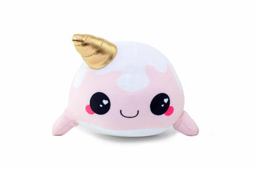 Glitter Galaxy 6-Inch Ice Cream Cone Horn Pink Narwhal Collectible Plush