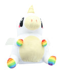 Glitter Galaxy 6-Inch Rainbow Hair White UniCow Collectible Plush